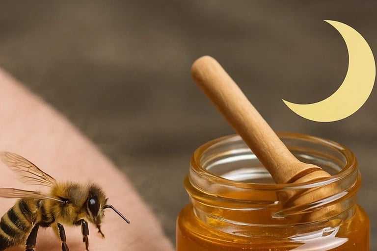 🐝🍯🌙 علاج ثلاثي لالتهابات الجهاز التنفسي العلوي: لسعات النحل، والعسل، والصيام؟