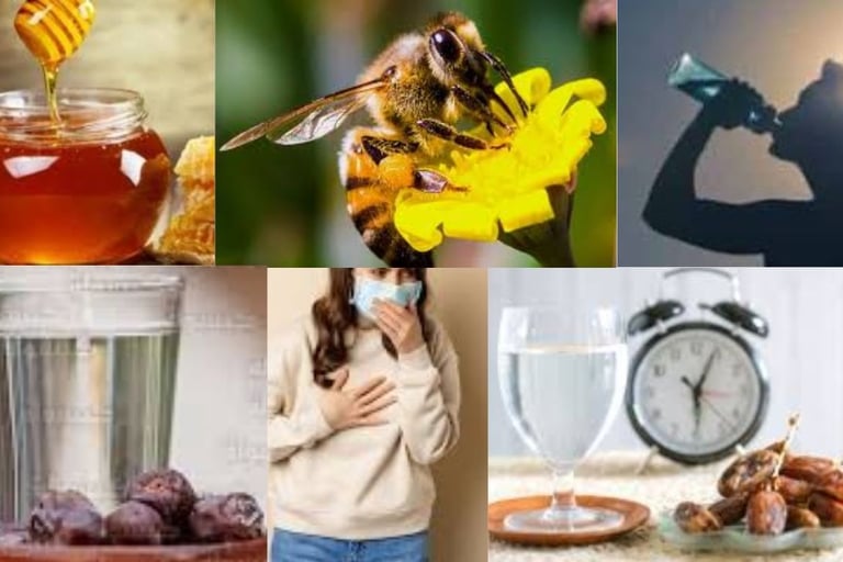 🐝🍯🌙 علاج ثلاثي لالتهابات الجهاز التنفسي العلوي: لسعات النحل، والعسل، والصيام؟