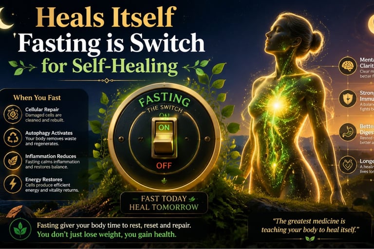 Edit 🌙Heals Itself Fasting is Switch for Self-Healing🌿