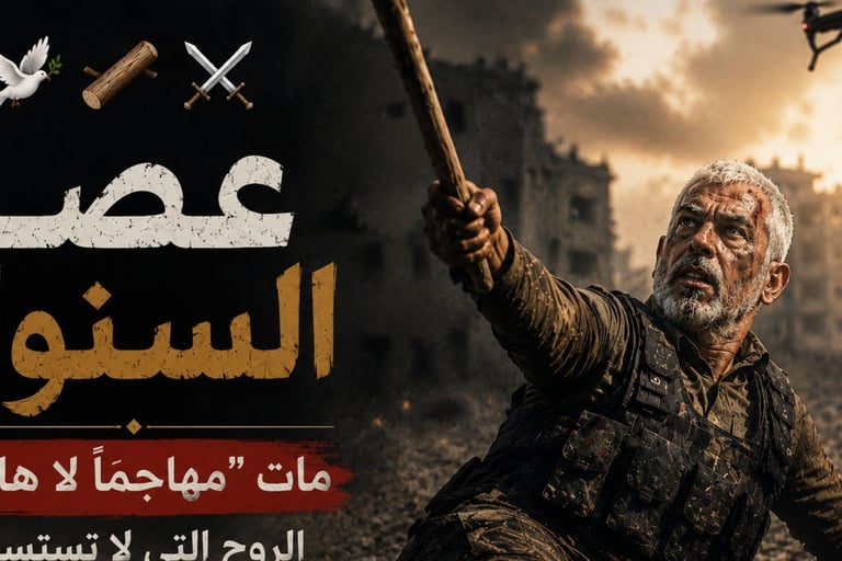 🕊️🪵⚔️عصا السنوار مات مهاجمًا لا هاربًا الروح التي لا تستسلم5