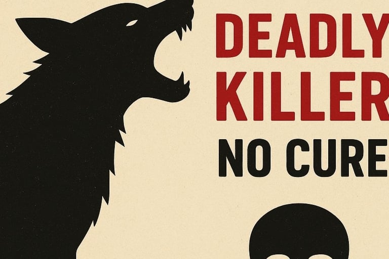 🐕داء الكلب  دائم القتل  لا علاج له🧠 