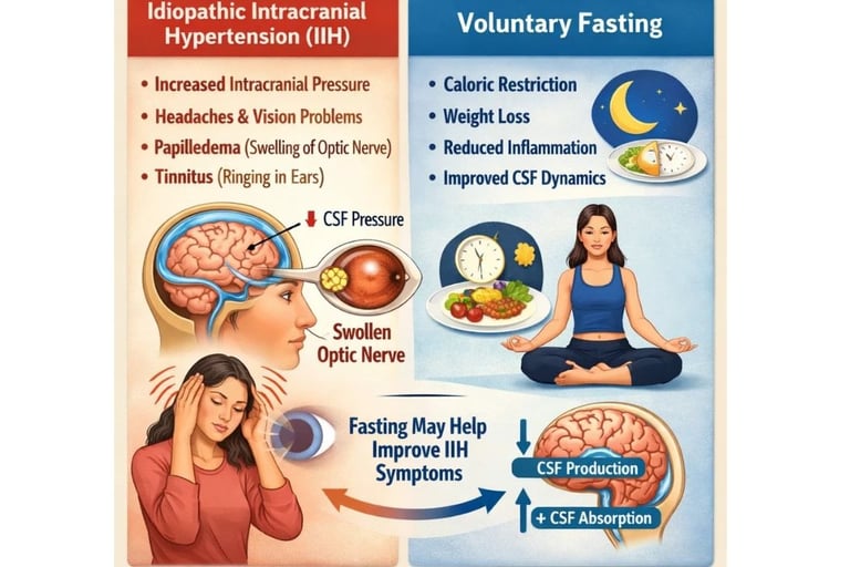 🧠📈 Idiopathic Intracranial Hypertension (IIH) and Voluntary Fasting 🌙