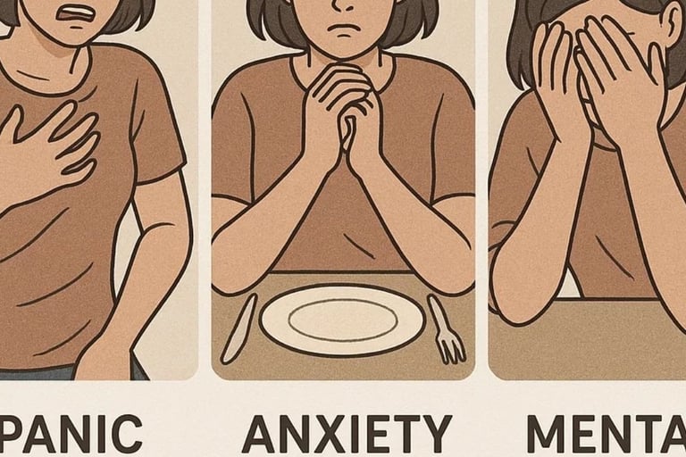 🧠 Panic Attack vs Anxiety Attack vs Mental Breakdown 🍽️🕊️