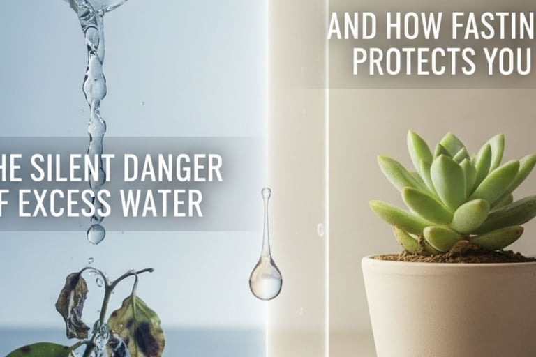 💧 The Silent Danger of Excess Water — And How Fasting Protects You