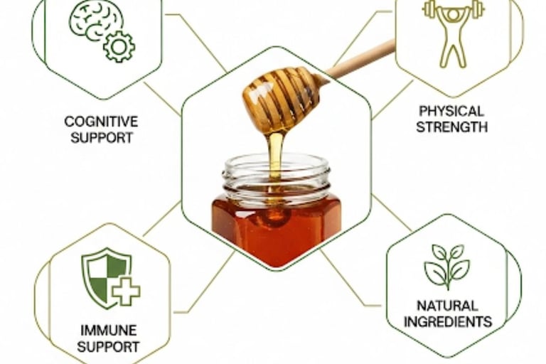   عسل مانوكا 🍯 والتصلب المتعدد 🧠💪 | دعم طبيعي فعّال 🌿 وتحسين المناعة