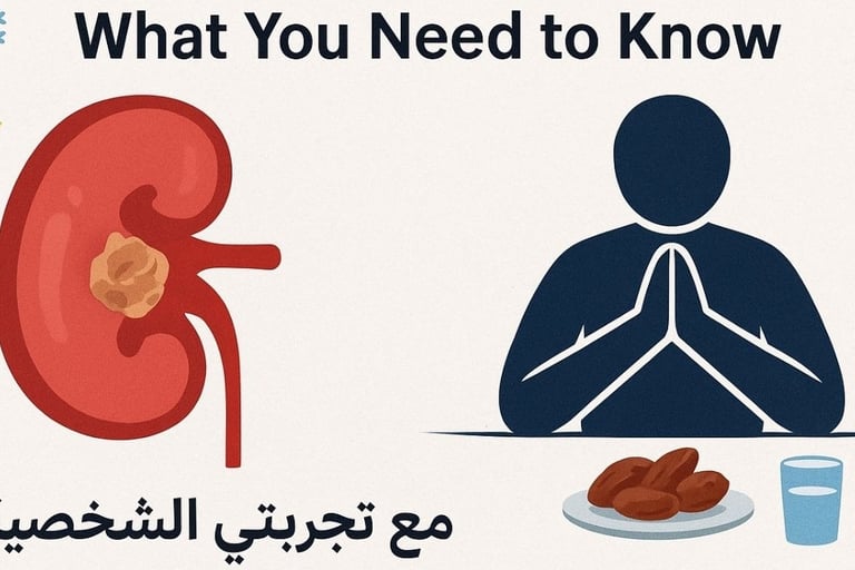 حصوات الكلى والصيام كل ما تحتاج معرفته مع تجربتي الشخصية 💧🧊🌙