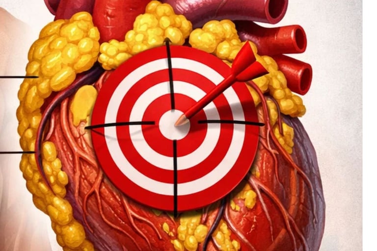 الدهون التي لا تراها… لكنها تدمّر قلبك ببطء 🎯