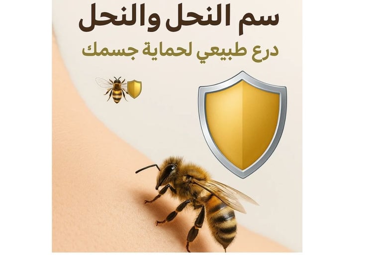 العلاج السحرى🛡️🐝 سم النحل والمناعة درع طبيعي لحماية جسمك image photo