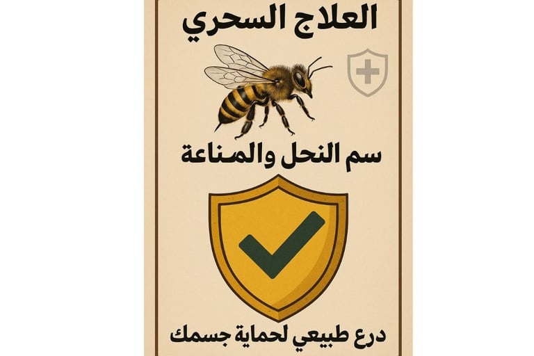 العلاج السحرى🛡️🐝 سم النحل والمناعة درع طبيعي لحماية جسمك image photo