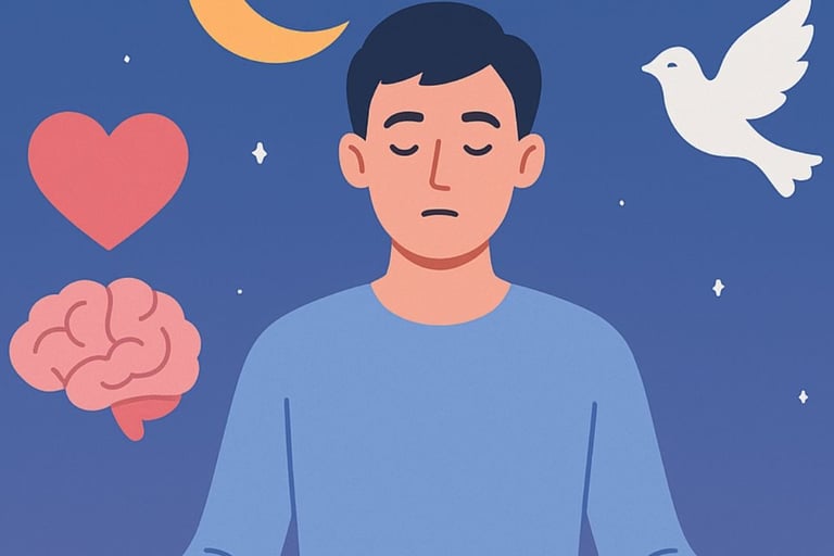 نوبات الهلع 😰 والصيام 🌙🧘_♂️ هل يساعد على تهدئة القلق؟ 🧠🕊️