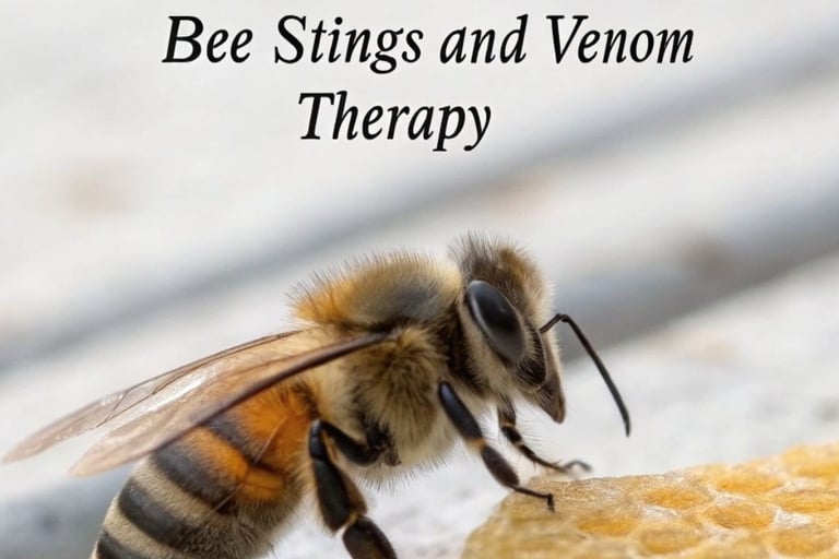 اكتشف أسرار العلاج بسم النحل 🐝! كيف يمكن للسعة صغيرة أن تحقق فوائد كبيرة لصحتك؟ تعرف على العلم وراء