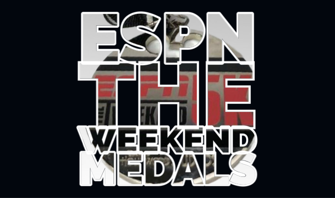 ESPN The Weekend Champion 5K race medals