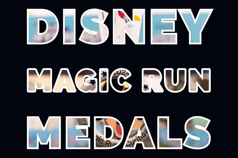 Disney Magic Run Race Medals