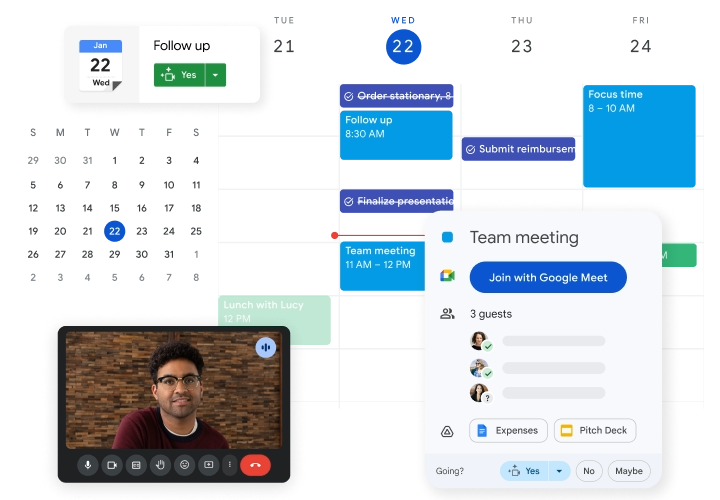 Google Workspace facilitando colaboração entre lĂderes e equipes