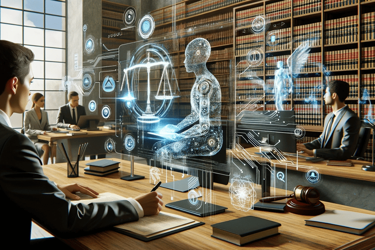 Equipe usando assistente virtual de IA no ambiente de trabalho