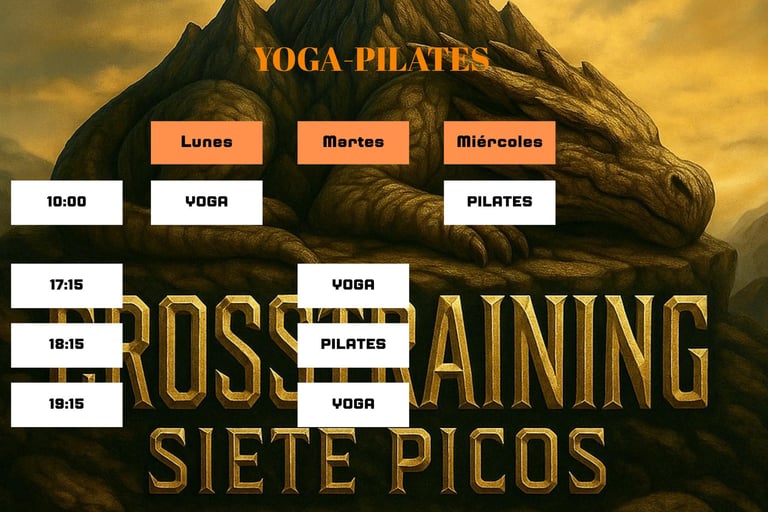 Horario de Yoga y Pilates