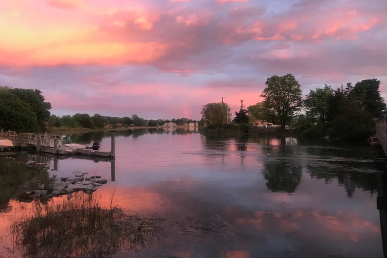Sunset on the Hammock River in Clinton, CT
