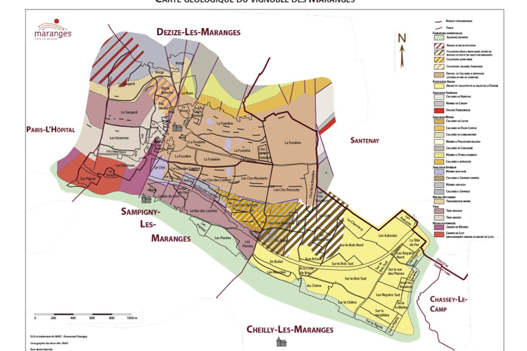 Carte des Maranges