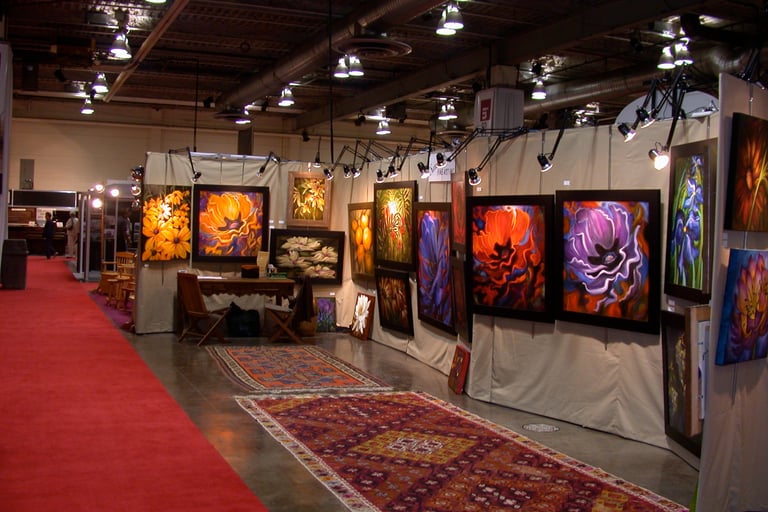 Sandra Forzani Art at the Home and Garden Show Calgary
