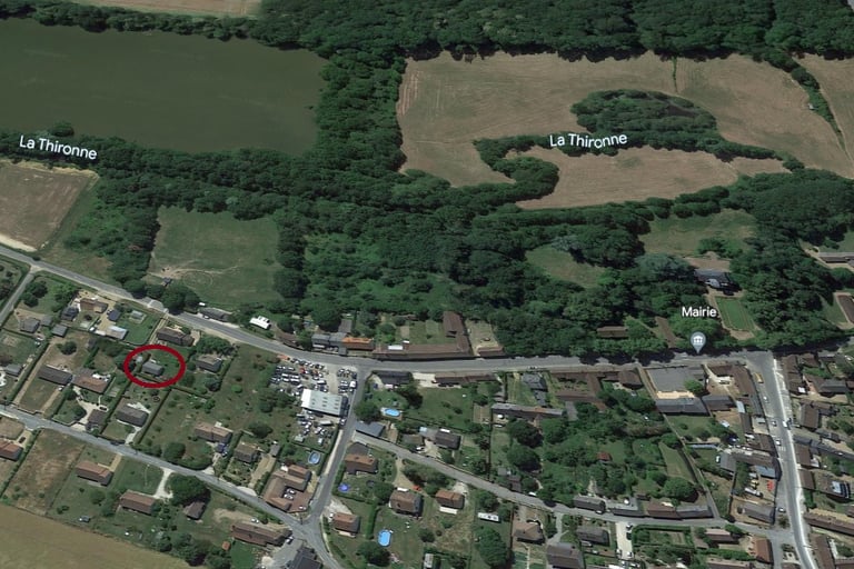 Vue aérienne de Montigny-le-Chartif