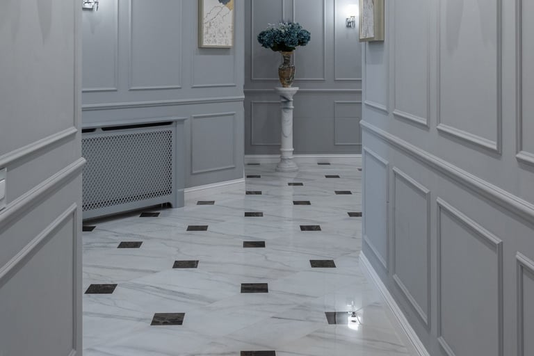 Beautiful floors by professional marble polishing service