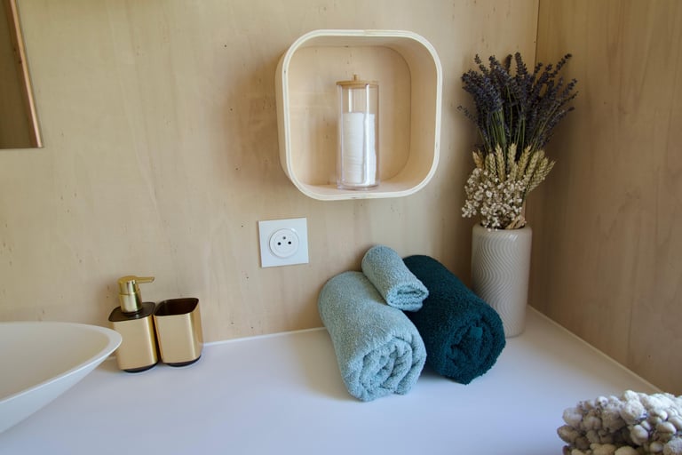 Serviettes incluses Tiny-house Saignon (Luberon)