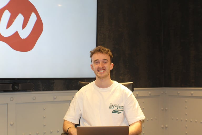 Close up of Webbie Founder and Web Developer, Luke Wilson
