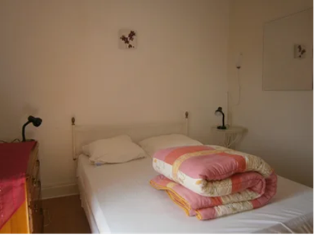 Les Sources Gîte/Apartment main bedroom double bed