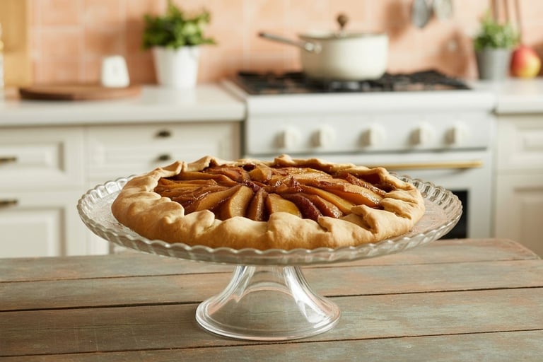 Galette de Cheesecake y Peras