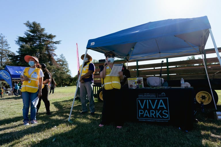 VIVA Parks event booth