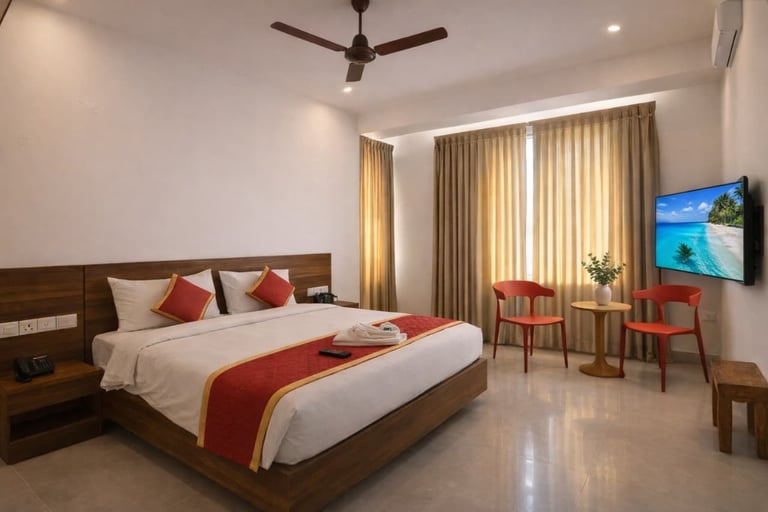 Deluxe Room rightly for couples, or small family. 