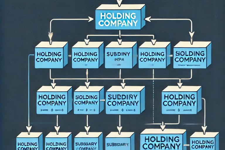 a general diagram of an holding company