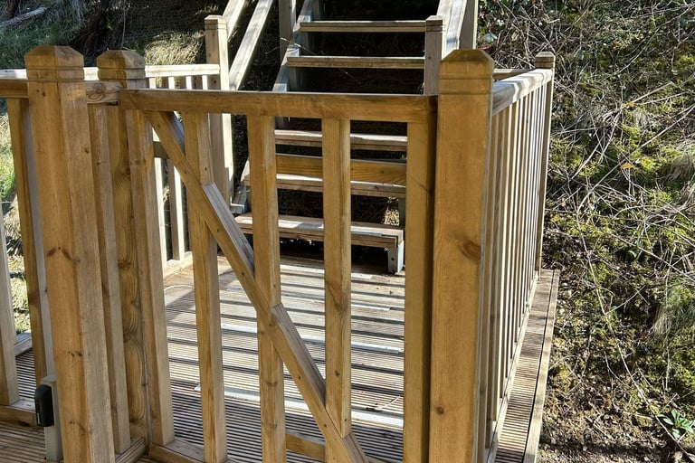 cleaned decking