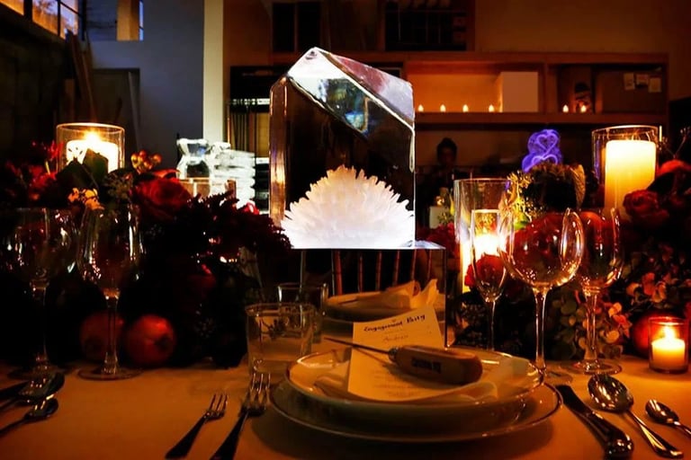 centro de mesa de hielo para bodas en buenos aires