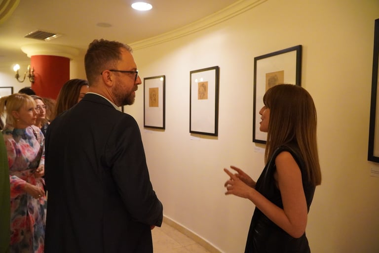 photo from the exhibition anatomy of the mural of Borko Lazeski