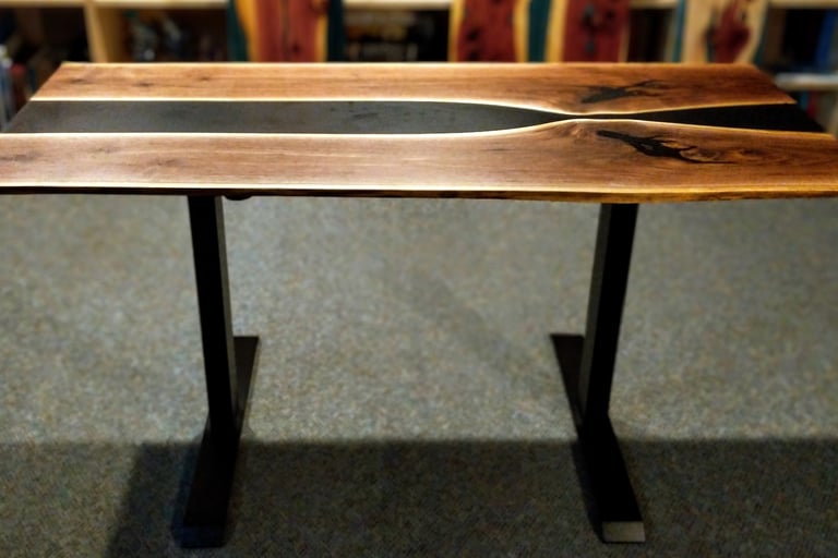 Black Walnut Sit Stand Desk