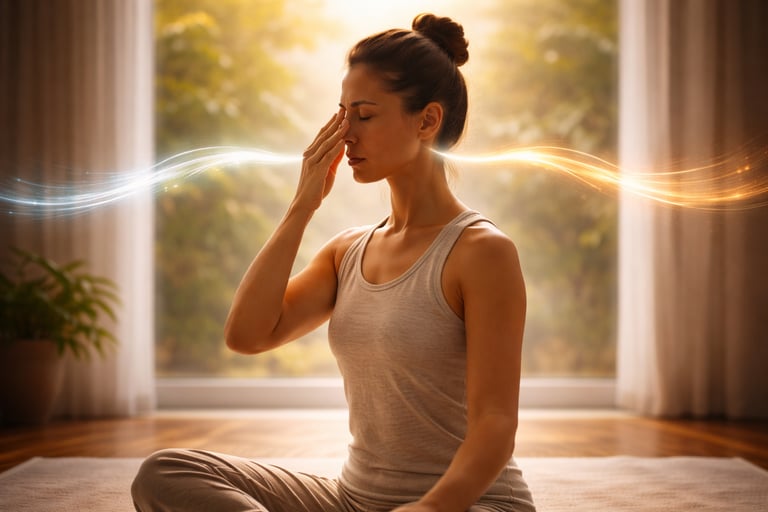 Acolho o que sinto sem me perder.