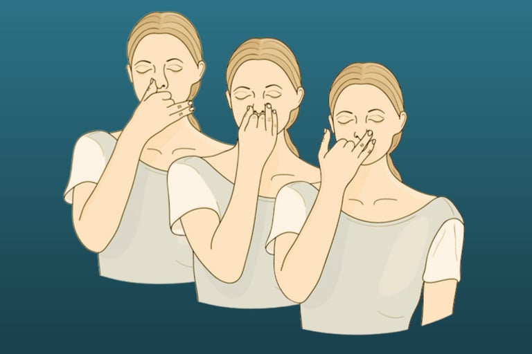 Respiração alternada em 3 momentos