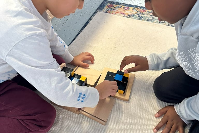 Montessori binomial equation