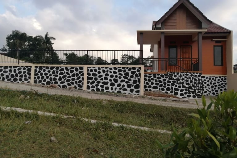 Contoh desain vila di tanah kavling terjangkau