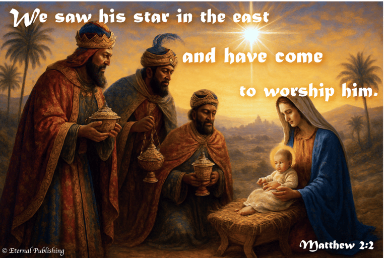 Bible-Verse-Graphic, Matthew 2.2, Jesus and magi
