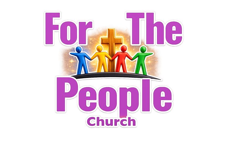 For The People Church official logo showing people of faith in Jesus