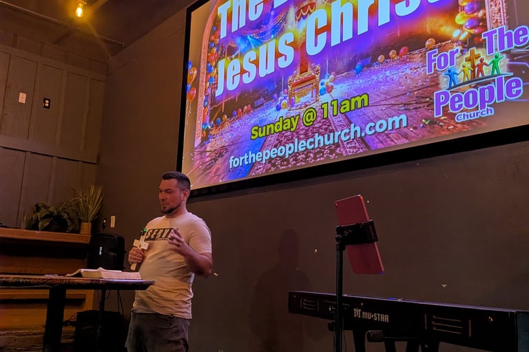 Paul testifying of how Jesus has moved in his life