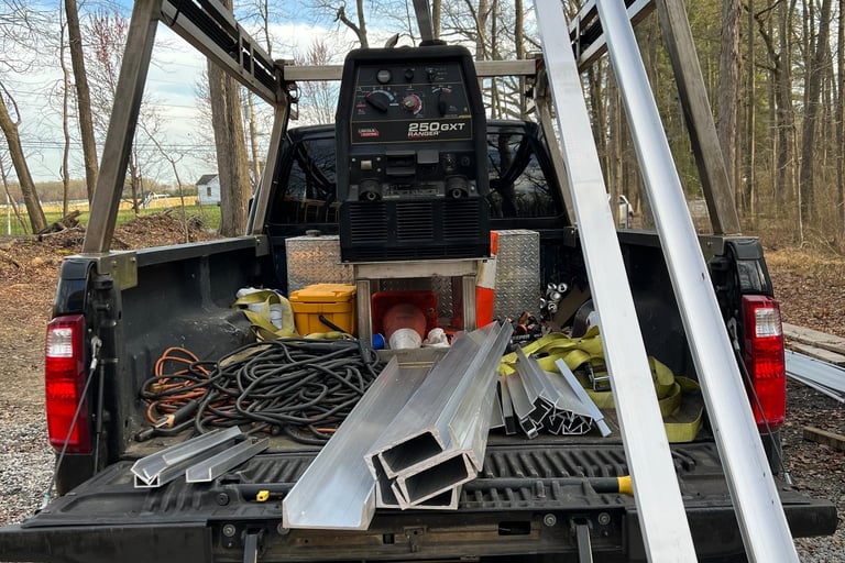 a messy truck bed means the work is gettin' done!