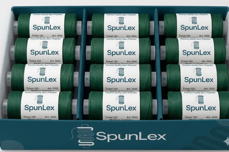 GREEN SPUN POLYESTER THREADS REEL IN INDIA ALL STATE WE SUPPLY IN INDIA