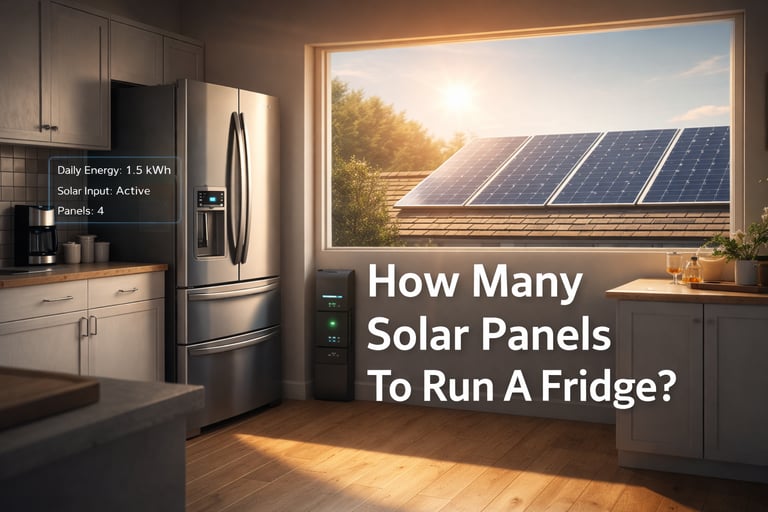 ow Many Solar Panels To Run A Fridge