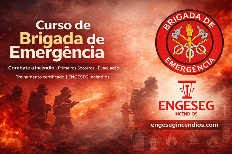 Treinamento de Brigada em Sorocaba-SP com equipe reunida em orientação prática de segurança contra incêndio