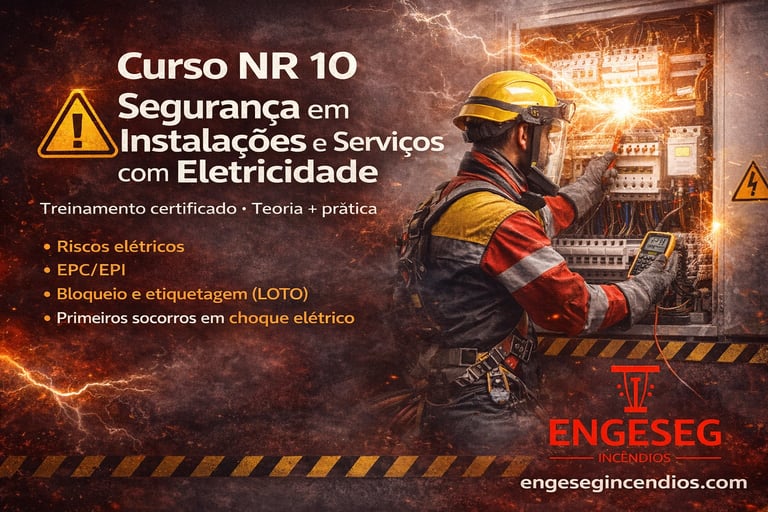 Treinamento NR 10 em Sorocaba-SP com equipe em orientação prática sobre segurança em instalações elétricas