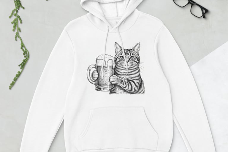 Bella Canvas 3719 Unisex Hoodie,Cat lovers