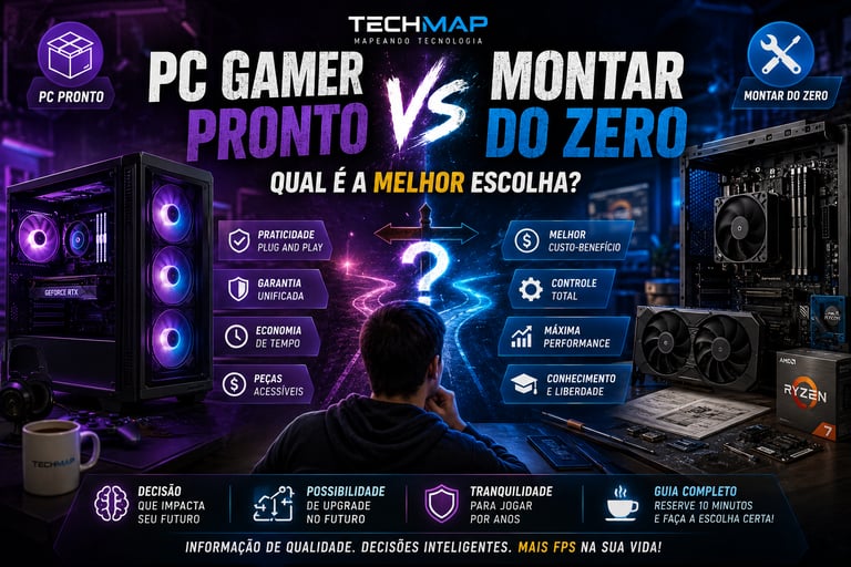 PC Gamer Pronto vs Montar do Zero: Qual é a Melhor Escolha?